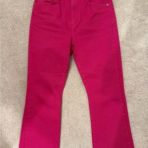 LOFT Women's Fuchsia Straight Leg Jeans